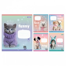 Зошит 1 вересня Funny Pets А5 12 аркушів лінія (768209)