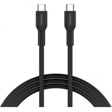 Дата кабель USB-C to USB-C 1.0m OnWire 60CL C-C 60W COLOR Braided 1m Black Canyon (CND-CCAP60AB10B)