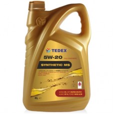 Моторна олива TEDEX SYNTHETIC (MS) MOTOR OIL 5W20 - 4л