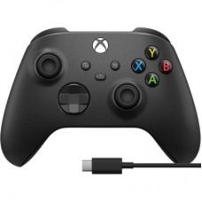 Геймпад Microsoft Wireless Controller Carbon Black + USB Type-C (1V8-00002)