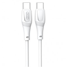 Дата кабель USB-C to USB-C 1.0m 60W High Elastic Zeus XO (NBQ239B_White)