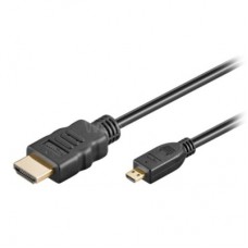Додаткове обладнання для Мікро ПК Goobay (DE) Кабель Goobay microHDMI-HDMI для Raspberry Pi 2м (GB1-053785)
