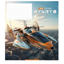 Зошит Школярик Let's start 12 аркушів клітинка (012-3411K)