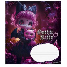 Зошит Школярик Gothic cats 12 аркушів клітинка (012-3531K)