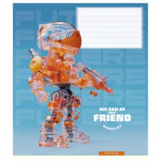 Зошит Школярик We can be best friend 12 аркушів коса лінія (012-3461C)