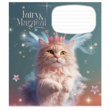 Зошит Школярик Fairy cats 12 аркушів лінія (012-3316L)