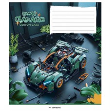 Зошит Школярик Iron garage 18 аркушів клітинка (018-3513K)