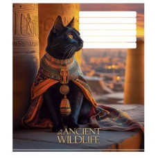 Зошит Школярик Ancient wildlife 24 аркуша клітинка (024-3547K)