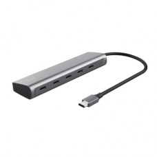 Концентратор Trust USB-C to 5xUSB-C aluminium 0.1m grey (25136_TRUST)