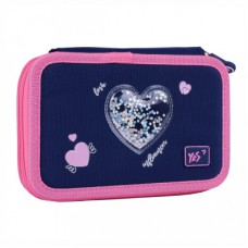 Пенал Yes Bright Hearts HP-01 твердий подвійний (533640)