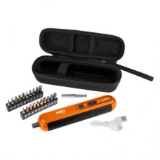 Викрутка акумуляторна Neo Tools 4in1 1.5Ah, 4.5Нм, 230об/хв, 20 біт, кейс (04-199)