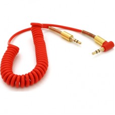 Кабель мультимедійний 3.5mm M to 3.5mm M 1.5m 90° corner red Voltronic (YT-AUXSGJ(M)/(M)-1.5-R)