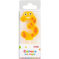 Свічка Maxi "3" 4,5 см, на торт (MX622053-3)