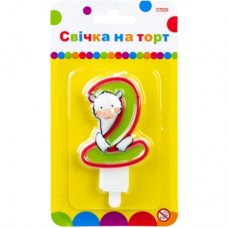 Свічка Maxi Llama "2" висотою 7,62 см (MX622068-2)