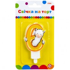 Свічка Maxi Llama "6" висотою 7,62 см (MX622068-6)