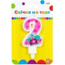 Свічка Maxi Princess "2" висотою 7,62 см (MX622050-2)