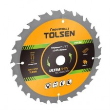 Диск пильний Tolsen з ТВС напайками по дереву 190х40Т*20мм Ultra тонкий (76435)