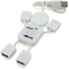Концентратор Voltronic USB 2.0 to 4xUSB man OEM (YT-HM4-W)
