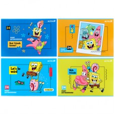Альбом для малювання Kite SpongeBob SquarePants, 24 аркуша (SB25-242)