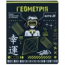Зошит Kite предметний Cyber 48 аркуші, клітинка, геометрія (K25-240-21)