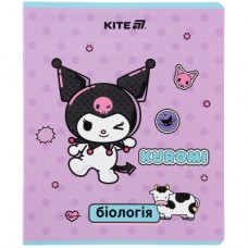 Зошит Kite предметний Kuromi 48 аркуші, клітинка, біологія (HK25-240-7)