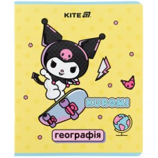 Зошит Kite предметний Kuromi 48 аркуші, клітинка, географія (HK25-240-5)