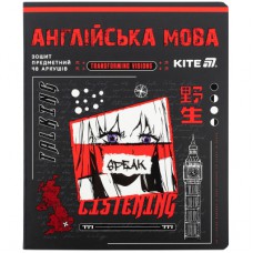 Зошит Kite предметний Cyber 48 аркуші, лінія, английська мова (K25-240-28)