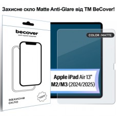 Скло захисне BeCover Matte Anti-Glare Apple iPad Air 13" M2/M3 (2024/2025) (713706)