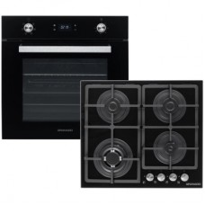 Комплект вбудованої техніки GRANADO GEO 62-1310 black + GGH 62-114 black glass
