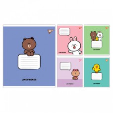 Зошит Yes Line Friends Stylish А5 18 аркушів клітинка (767648)