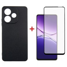 Чохол до мобільного телефона Dengos Oppo A5 Pro Case Carbon + Glass (Black) (DG-KM-150)