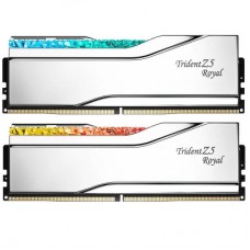 Модуль пам'яті для комп'ютера DDR5 64GB (2x32GB) 6400 MHz Trident Z5 Royal Silver G.Skill (F5-6400J3239G32GX2-TR5S)