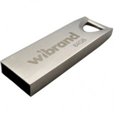 USB флеш накопичувач Wibrand 64GB Taipan Silver USB 2.0 (WI2.0/TA64U2S)