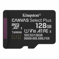 Карта пам'яті Kingston 128GB microSDXC class 10 UHS-I V10 A1 Canvas Select Plus (SDCS3/128GBSP)