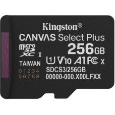 Карта пам'яті Kingston 256GB microSDXC class 10 UHS-I U3 V30 A1 Canvas Select Plus (SDCS3/256GBSP)