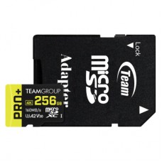 Карта пам'яті Team 256GB microSDXC class 10 UHS-I U3 V30 A1 Pro+ (TPPMSDX256GIA2V3003)