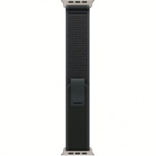 Ремінець до смарт-годинника Apple 49mm Black Trail Loop - S/M - Natural Titanium Finish (MXTQ3ZM/A)