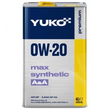 Моторна олива Yuko MAX SYNTHETIC A&A 0W-20 API SP 4л (4823110401514)