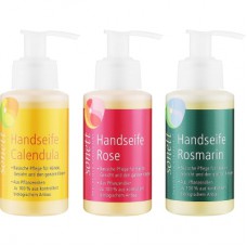 Набір косметики Sonett Органічний подарунковий набір мила Троянда, розмарин і календула 3 x 110 мл (4007547204805)