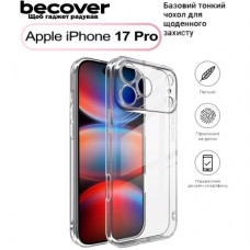 Чохол до мобільного телефона BeCover Apple iPhone 17 Pro Transparent (713761)