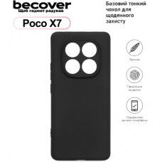 Чохол до мобільного телефона BeCover Poco X7 Black (713777)