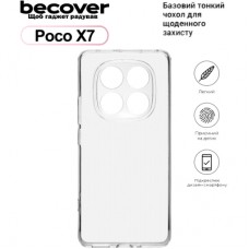 Чохол до мобільного телефона BeCover Poco X7 Transparent (713778)
