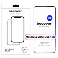 Скло захисне BeCover 10D Motorola Moto G86 Black (713743)