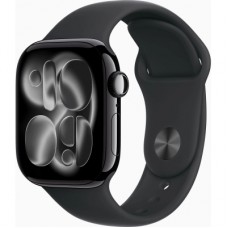 Смарт-годинник Apple Watch Series 11 GPS 42mm Jet Black Aluminium Case with Black Sport Band - S/M (MEQT4RK/A)