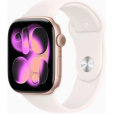 Смарт-годинник Apple Watch Series 11 GPS 46mm Rose Gold Aluminium Case with Light Blush Sport Band - S/M (MEV64RK/A)
