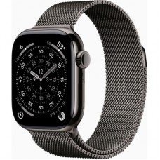 Смарт-годинник Apple Watch Series 11 GPS + Cellular 42mm Slate Titanium Case with Slate Milanese Loop (MF8U4RK/A)