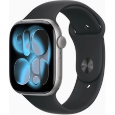 Смарт-годинник Apple Watch Series 11 GPS + Cellular 46mm Space Grey Aluminium Case with Black Sport Band - M/L (MFCA4RK/A)
