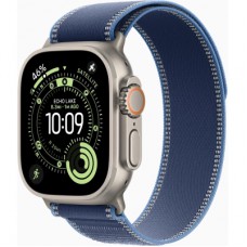 Смарт-годинник Apple Watch Ultra 3 GPS + Cellular 49mm Natural Titanium Case with Blue/Bright Blue Trail Loop - S/M (MEWR4QP/A)