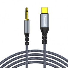 Кабель мультимедійний USB-C to 3.5mm M 1.2m gray ColorWay (CW-CBPDJ071-G)