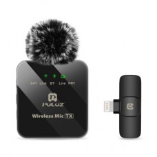 Мікрофон Puluz для iPhone/iPad 8-контактний приймач Black (PU645B)